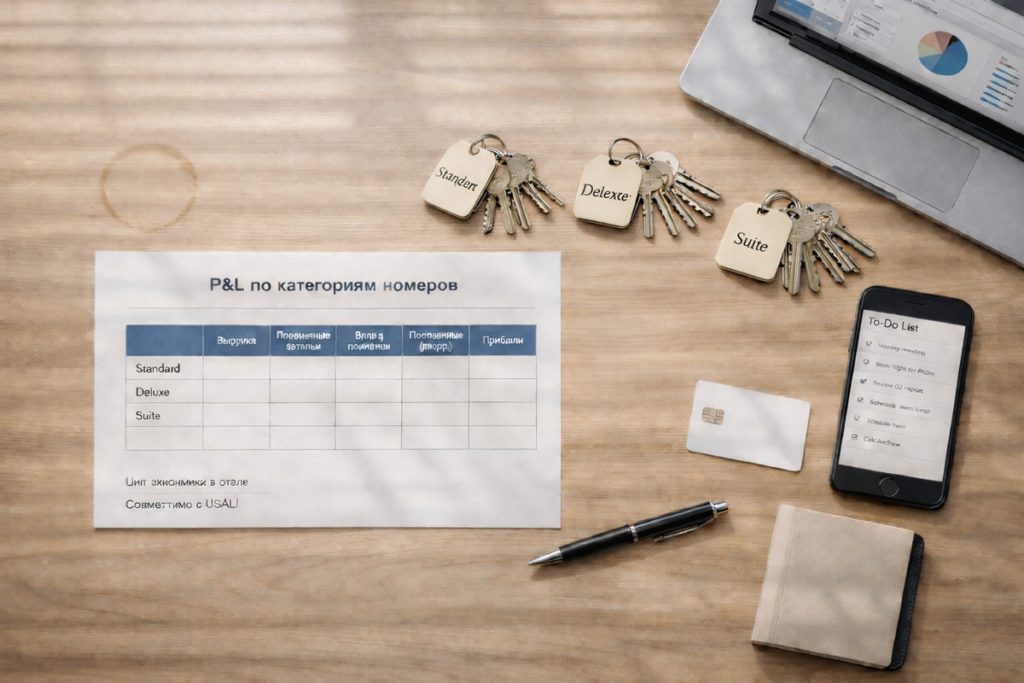 Unit экономика: себестоимость по категориям номеров
